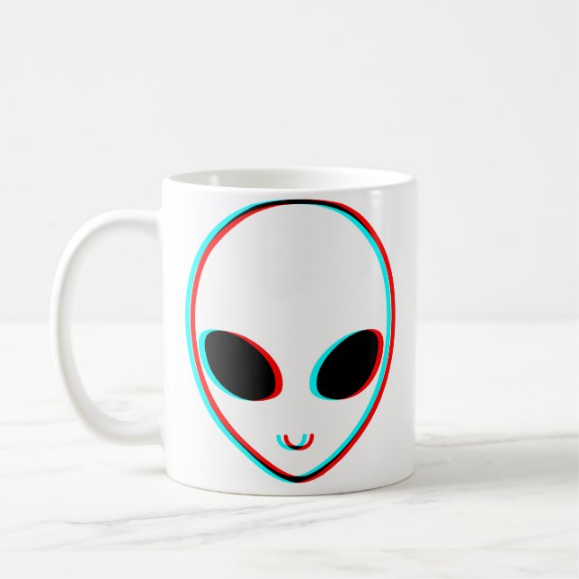 Trippy Alien Kaffemugg (Vänster)