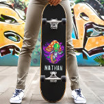 Trippy Alien Mushroom Personlig Namn Mini Skateboard Bräda 18,5 Cm<br><div class="desc">Trippy Alien Mushroom Personlig Namn skateboard</div>