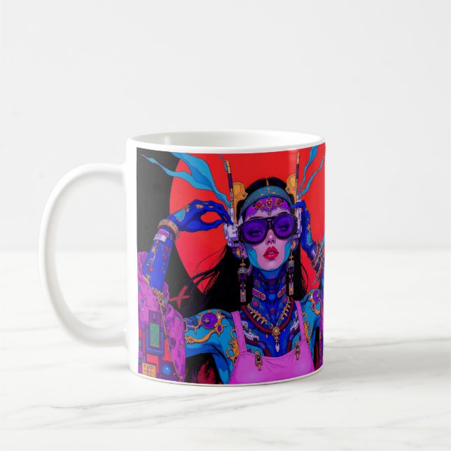 trippy artsy kaffemugg (Vänster)