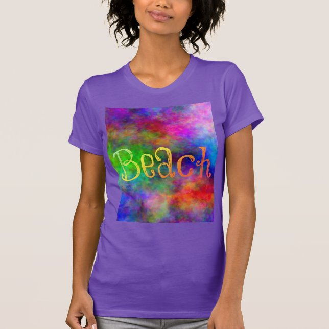 Trippy Beach T Shirt (Framsida)