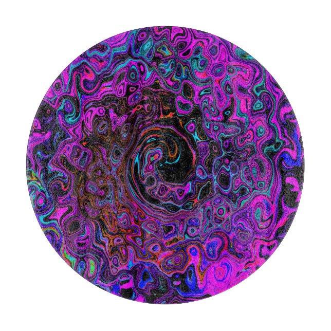 Trippy Black and Magenta Retro Liquid Swirl (Framsidan)