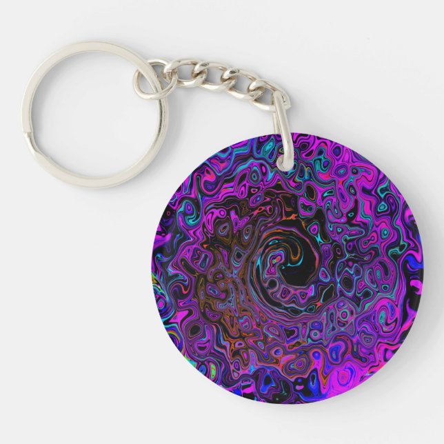 Trippy Black and Magenta Retro Liquid Swirl (Framsidan)