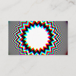 Trippy blommaEmblemvisitkort Visitkort