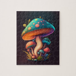 Trippy Blue Amanita Muscaria Flexible Photo Magnet Pussel