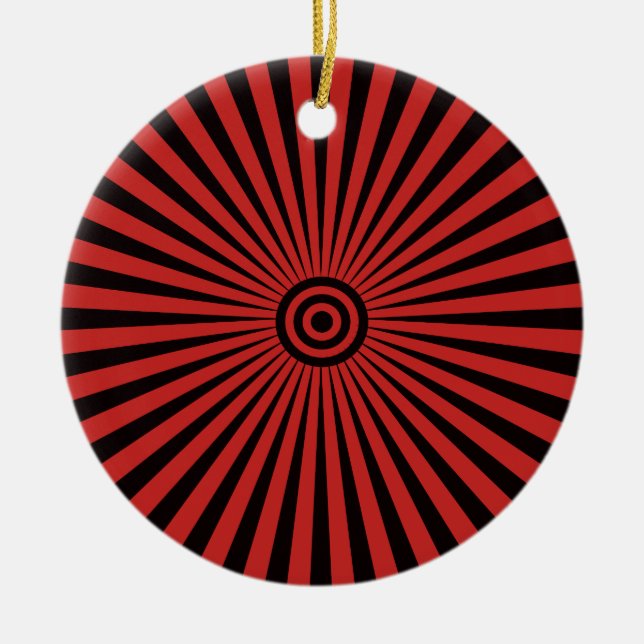 Trippy Bullseye Julgransprydnad Keramik (Framsidan)
