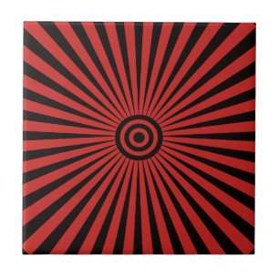 Trippy Bullseye Kakelplatta