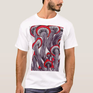 Trippy champinjonmanar skjorta för T T Shirt