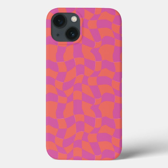 Trippy Checkerboard iphone case (Baksida)