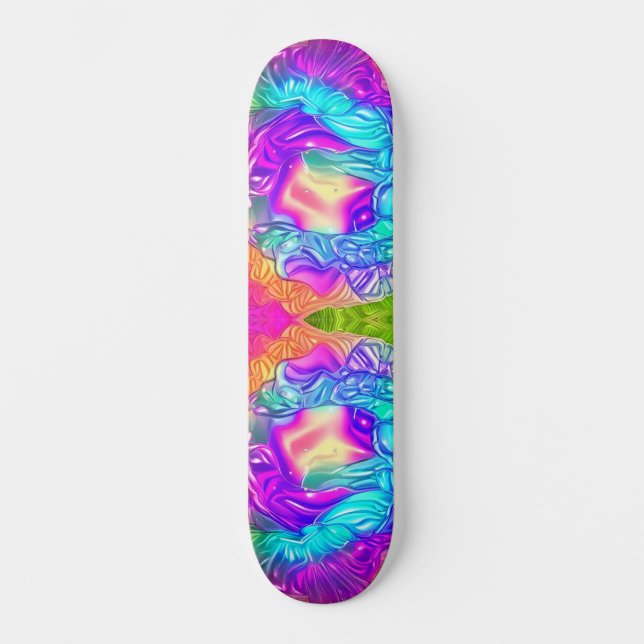 Trippy Cubed Mini Skateboard Bräda 18,5 Cm (Framsida)