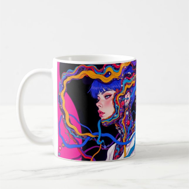 trippy dam kaffemugg (Vänster)