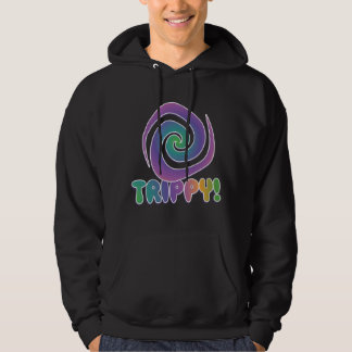 trippy! Den psychadellic Groovy 70-tal virvlar Tröja Med Luva