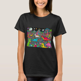 trippy dinos t shirt