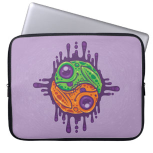 Trippy Drippy Frog Yin Yang Laptop Fodral