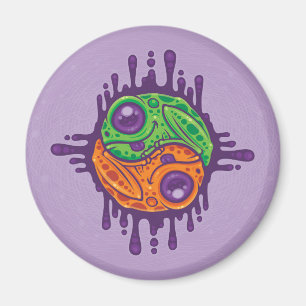Trippy Drippy Groda Yin Yang Magnet