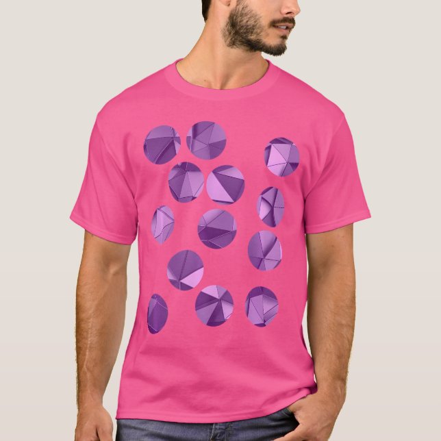 Trippy Edm Circles Edm Polygon T Shirt (Framsida)