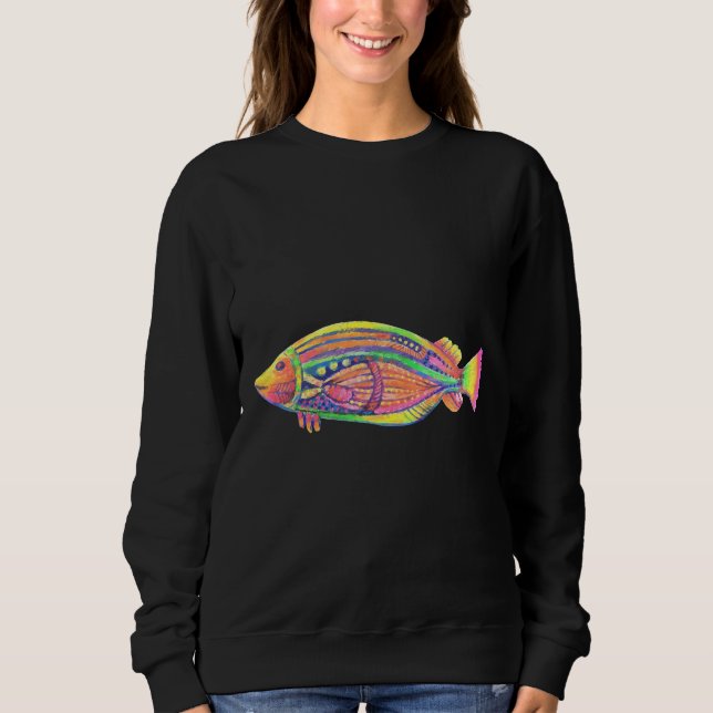 Trippy Fish T Shirt (Framsida)