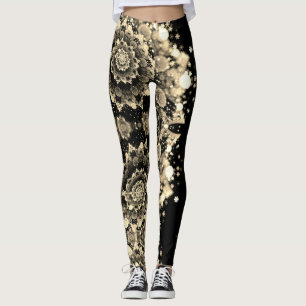 Trippy fractal Art leggons Leggings
