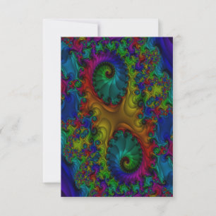 Trippy Fractal - tackkort Tack Kort