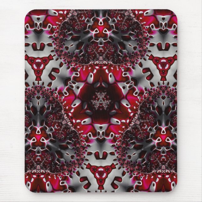 Trippy Fractalkonstkustfartyg Musmatta (Framsidan)