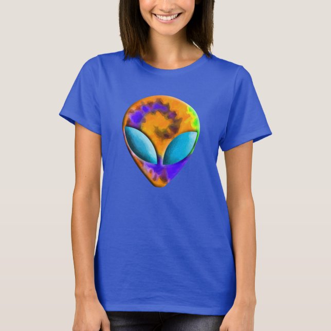 Trippy främmande Tiefärg T-shirt (Framsida)