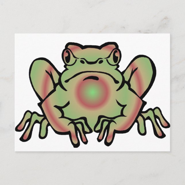 Trippy Frog Vykort (Framsida)