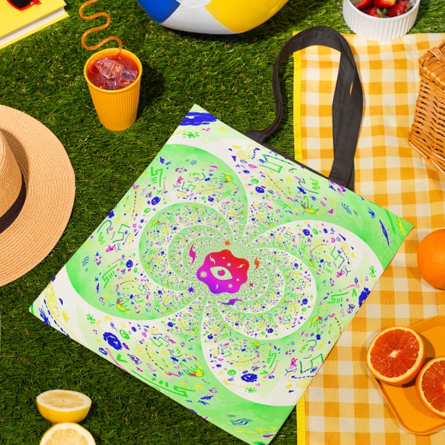 Trippy Grönt Tygkasse (Skapare uppladdad)