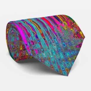 Trippy Himlar Blue Abstrakt Retro Atomic Vinkarare Slips