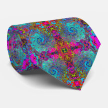 Trippy Himlar Blue Abstrakt Retro Liquid Swirl