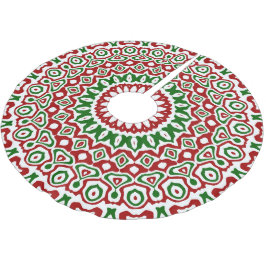 Trippy Hippie Groovy Boho Funky jul Mandala Julgransmatta Borstad Polyester