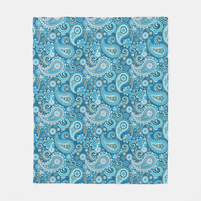 Trippy Hippy Paisley Fleece Blanket (Framsidan)