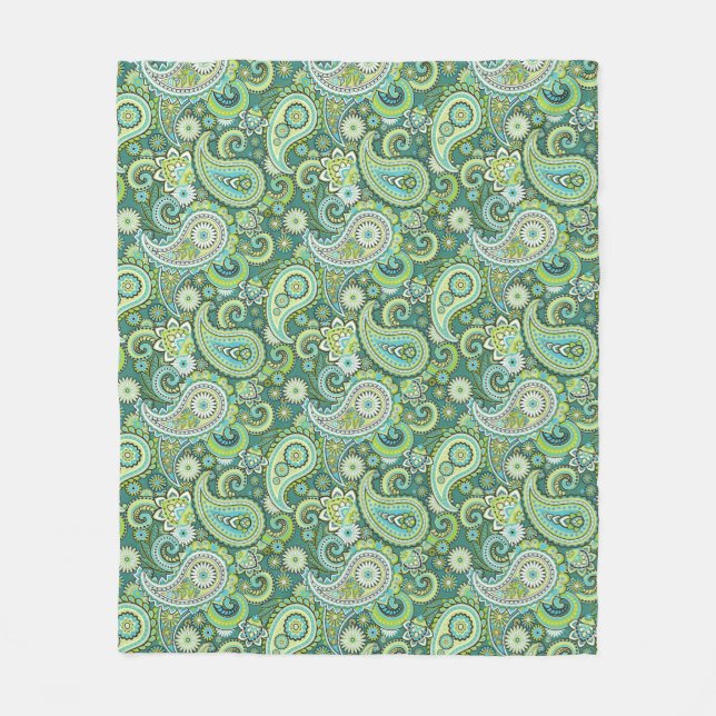 Trippy Hippy Paisley Fleece Blanket (Framsidan)