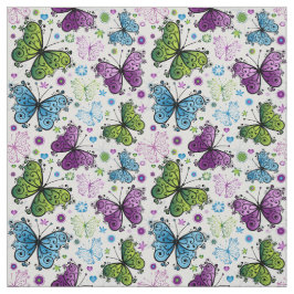 Trippy Hippy Retro Butterfly Tyg
