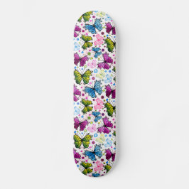 Trippy Hippy Retro Paisley Mini Skateboard Bräda 18,5 Cm