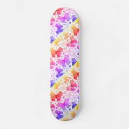 Trippy Hippy Retro Paisley Mini Skateboard Bräda 18,5 Cm