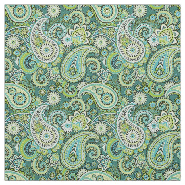 Trippy Hippy Retro Paisley Tyg (Provkarta)