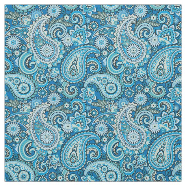 Trippy Hippy Retro Paisley Tyg (Provkarta)