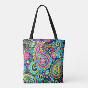 Trippy Hippy Retro Paisley Tygkasse