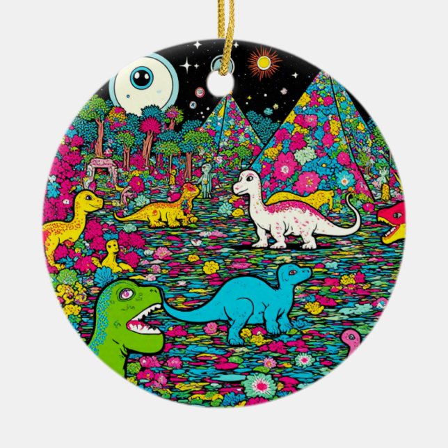 Trippy Julgransprydnad Keramik (Framsidan)