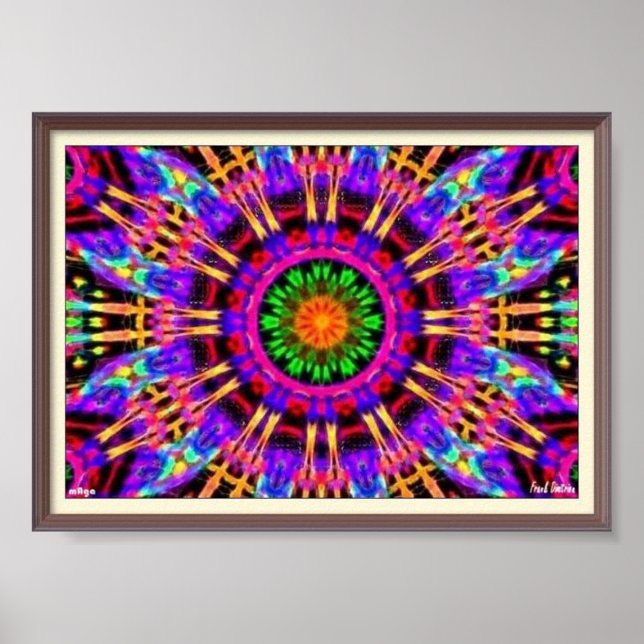 Trippy Kaleidoscopic Poster (Framsidan)