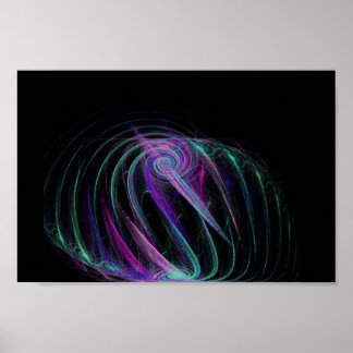 Trippy kärlek fractal poster