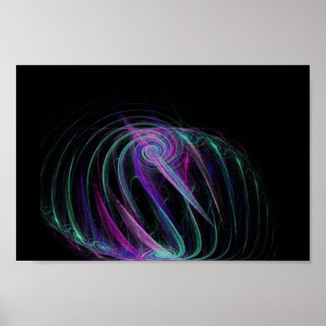 Trippy kärlek fractal poster (Framsidan)