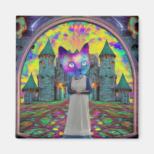 Trippy Kattunge Magnet