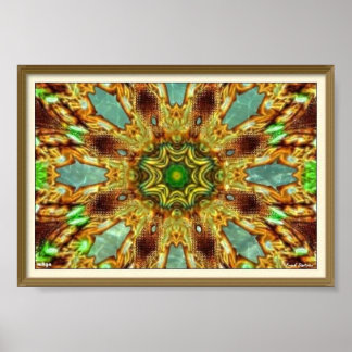 Trippy Keleidoscopic Poster