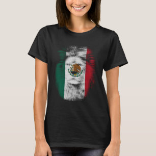 Trippy lejonare Mexikanska flagga EDM raves techno T Shirt