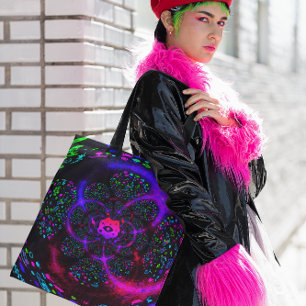 Trippy Lila Spiral Funky Tygkasse