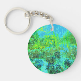 Trippy Lime Green and Blue Garden Ligcape