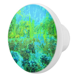 Trippy Lime Green and Blue Garden Ligcape Knopp