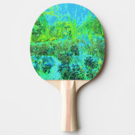 Trippy Lime Green and Blue Garden Ligcape Pingisracket