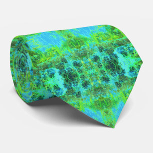 Trippy Lime Green and Blue Garden Ligcape Slips
