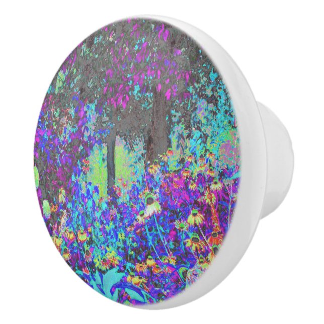 Trippy Lime Green och Lila Garden Sunrise Knopp (Höger)